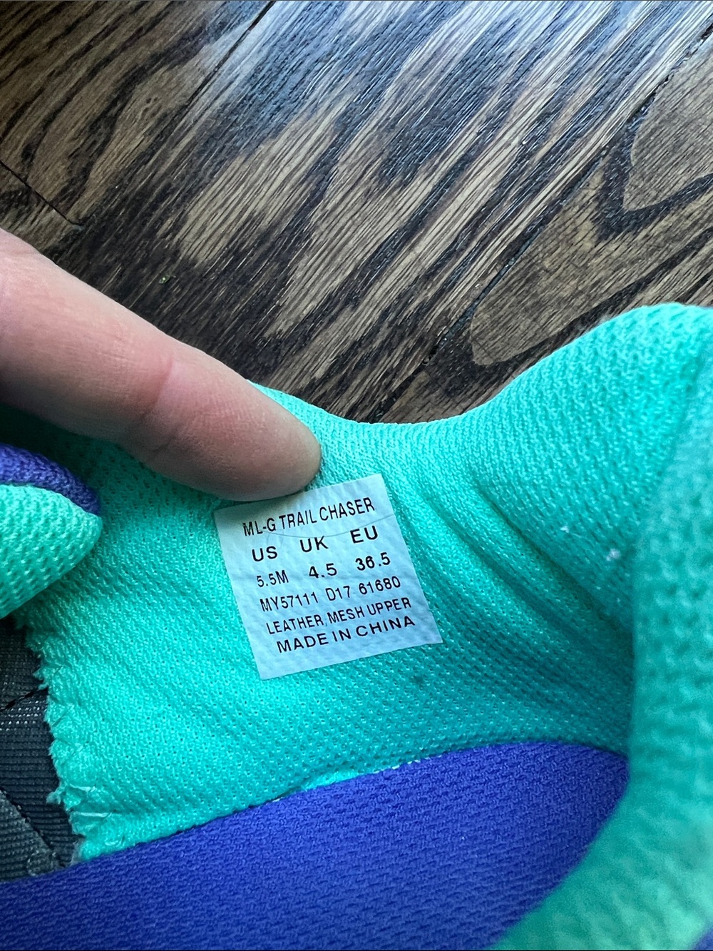 Merrell Gray, Purple & Teal Trail Sneakers - Picture 6 of 6